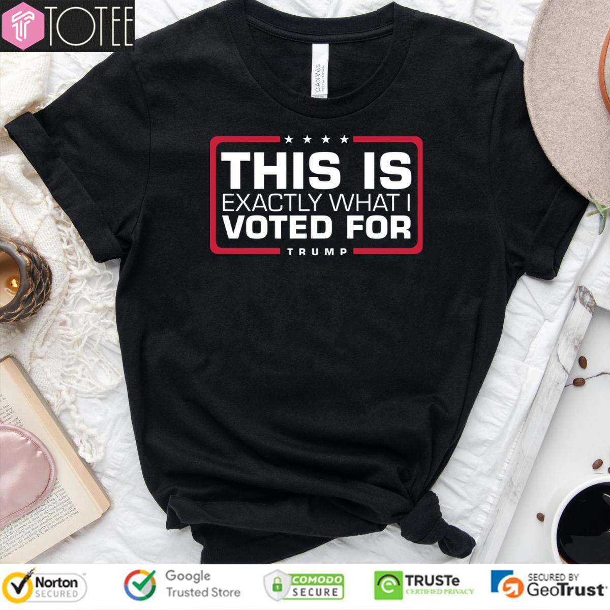 This Is Exactly What I Voted For Trump Shirt