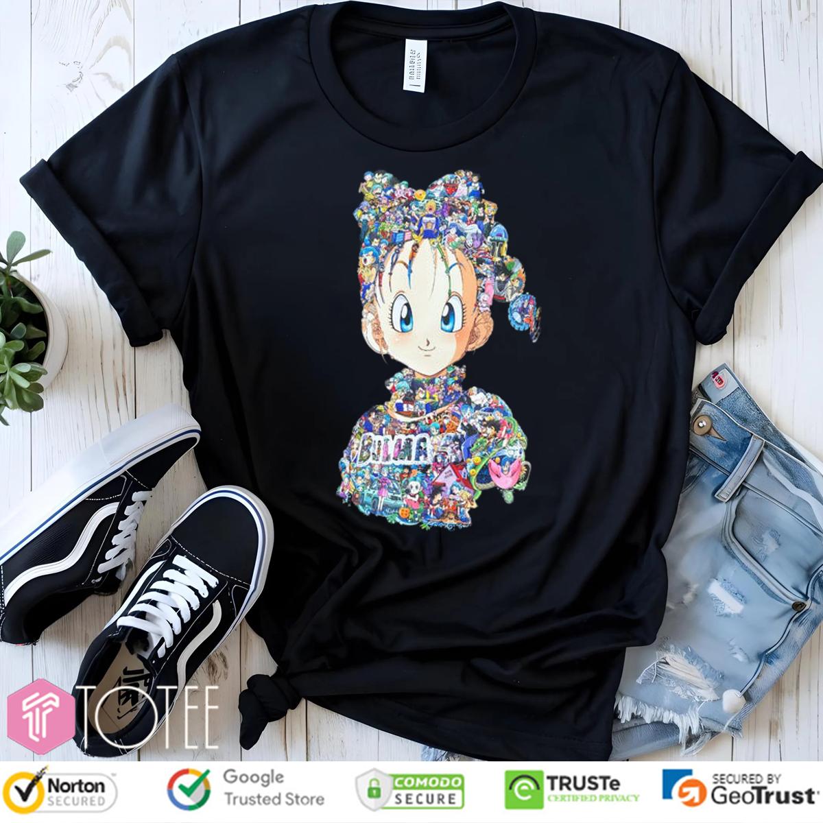 All Characters Inside Bulma Dragon Ball T-Shirt