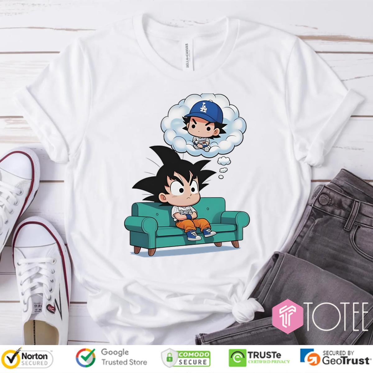 Son Goku Parody Shohei Ohtani Dodgers Dragon Ball T-Shirt