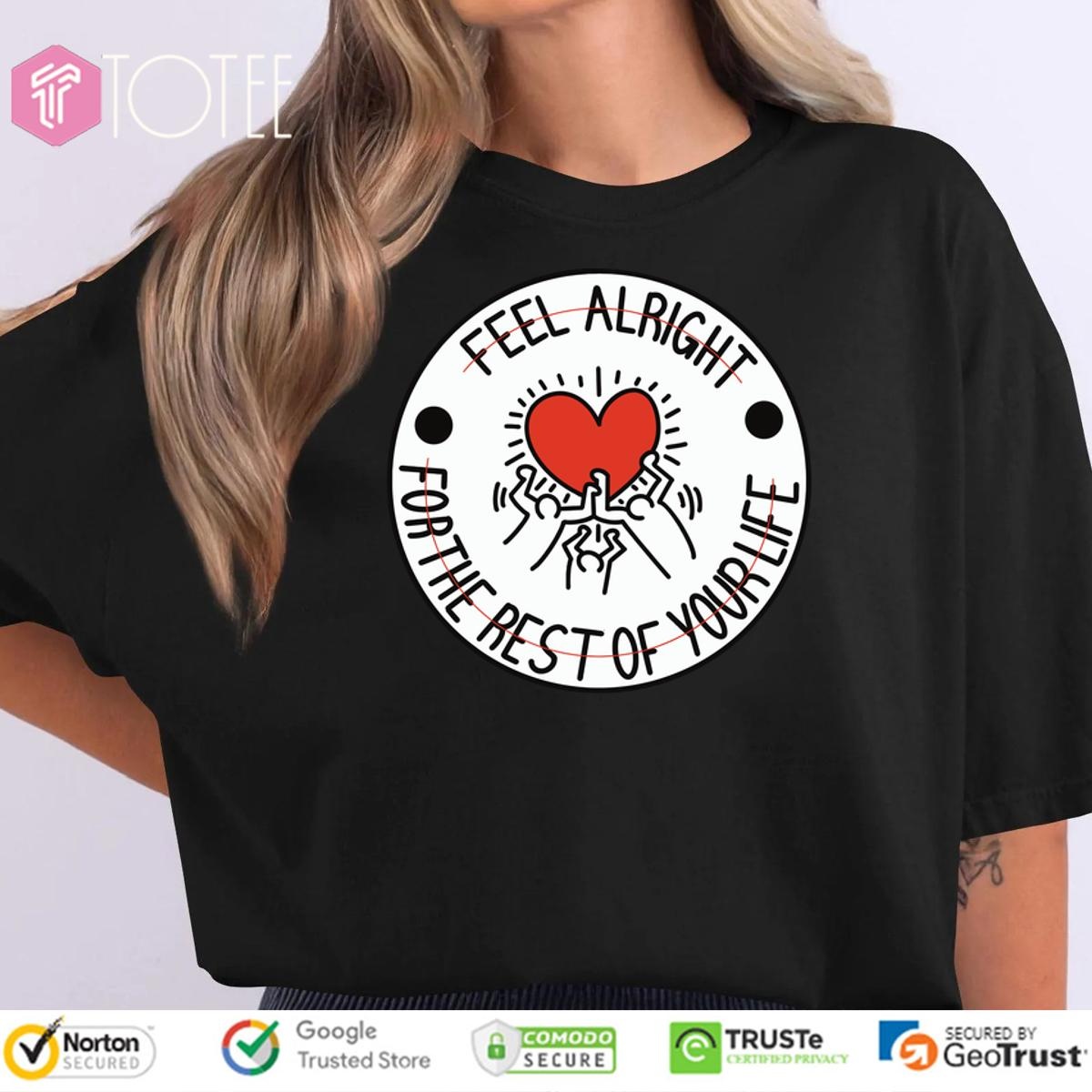 Falsettoland Keith Haring Feel Alright For The Rest Of Yourlife T-shirt