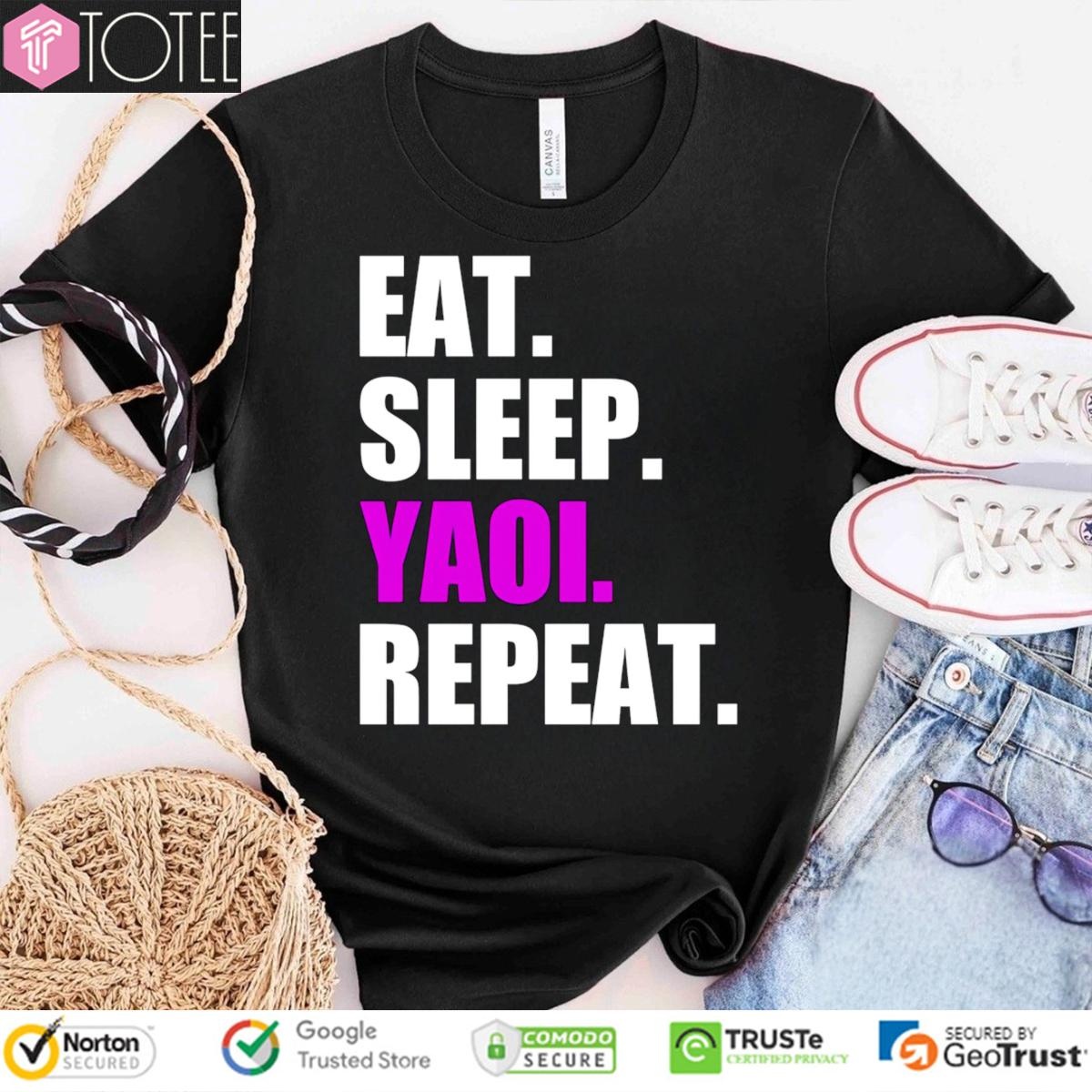 Eat Sleep Yaoi Boys Repeat Love Manga T-shirt