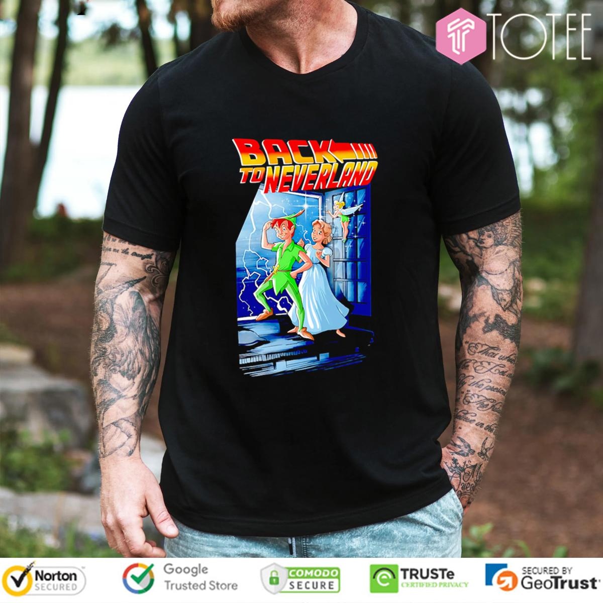 Back To Neverland Parody Disney Peter Pan Wendy Darling Tinker Bell T-shirt