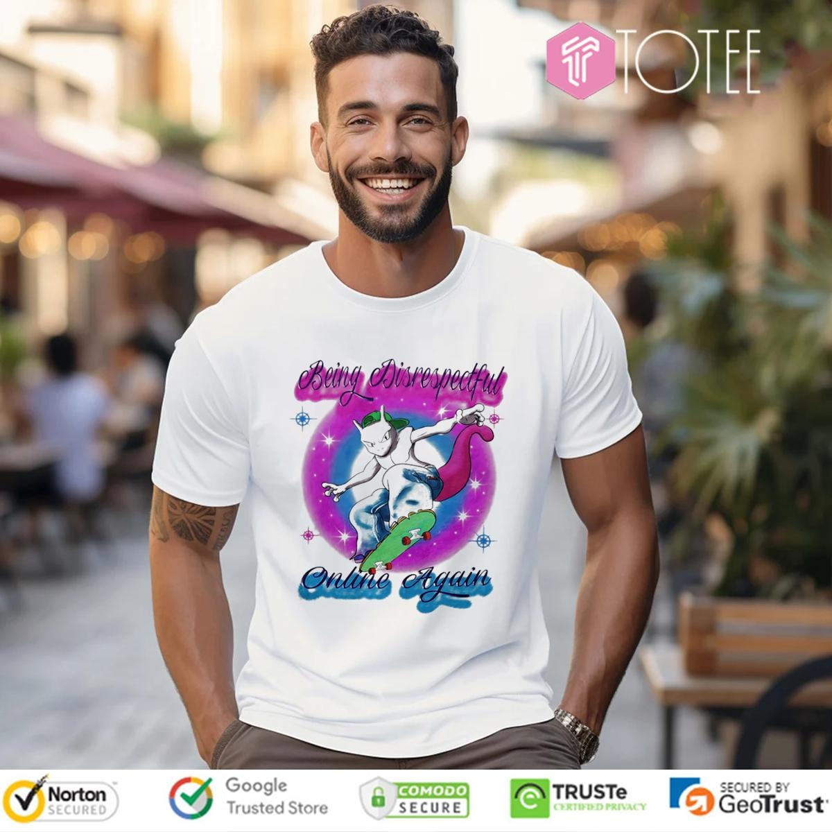 Pokemon Mewtwo Being Disrespectful Online Again Retro T-shirt
