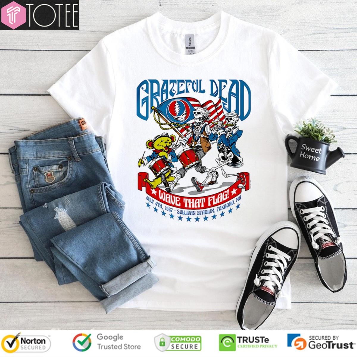 Grateful Dead Wave That Flag Happy 4Th Of July T-shirt