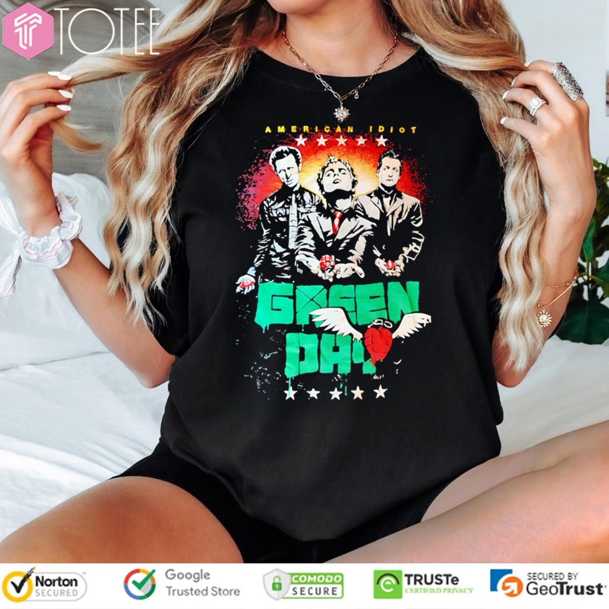 American Idiot Green Day Band Graphic T-shirt
