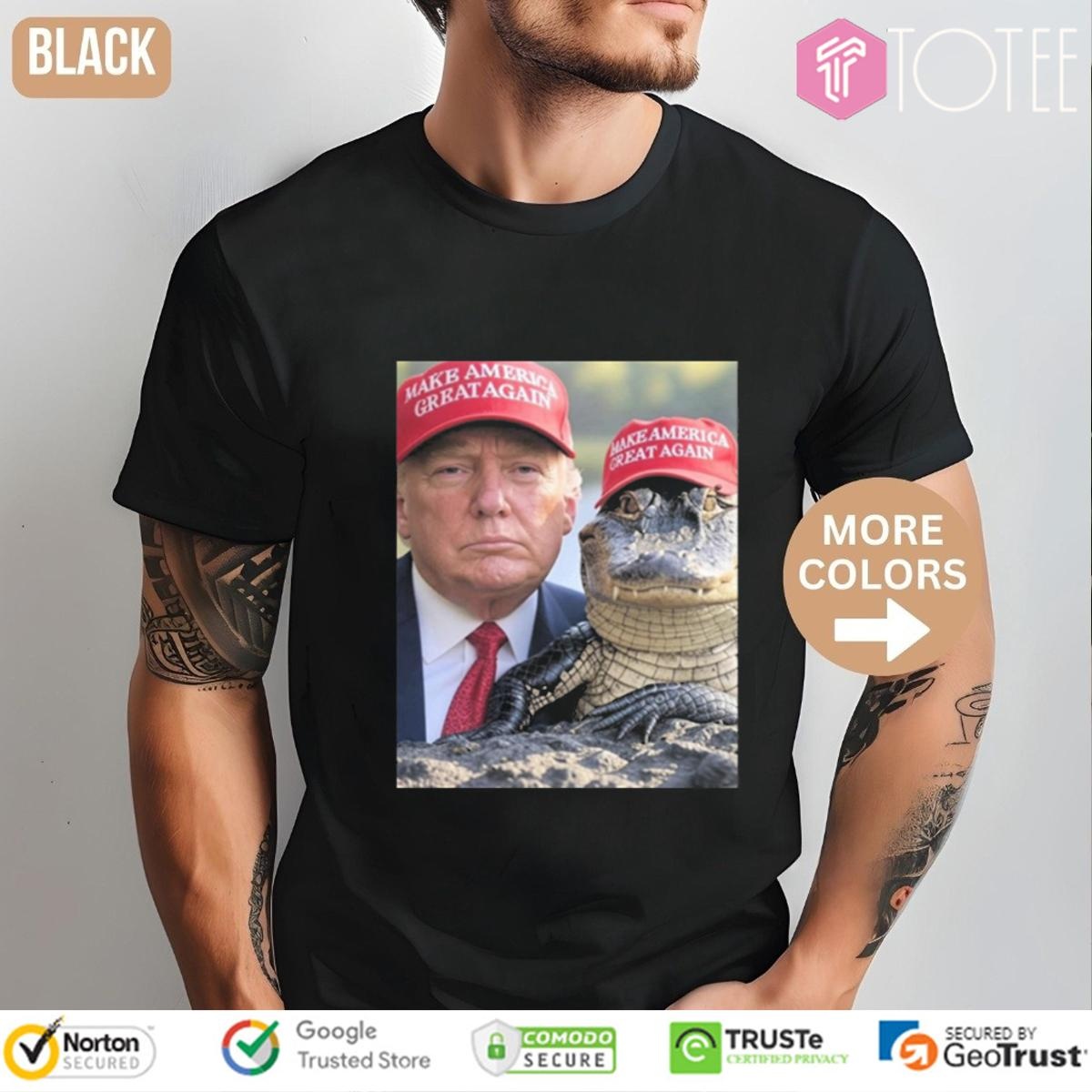 Donald Trump Alligator Alcatraz Make America Great Again T-shirt