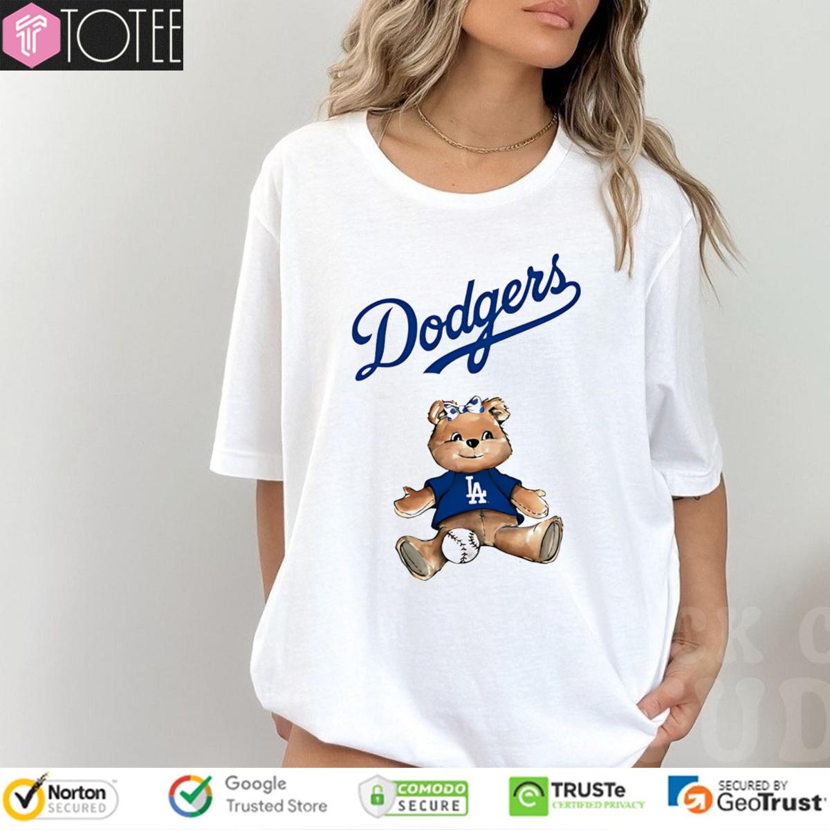 Los Angeles Dodgers X Tiny Turnip Teddy Bear T-shirt