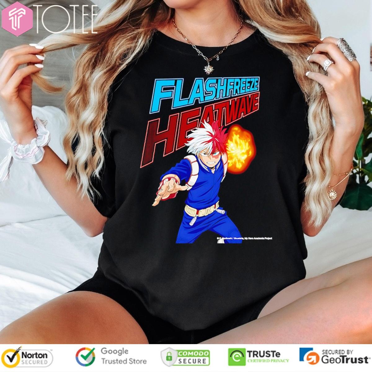 Todoroki Shoto Flashfreeze Heatwave My Hero Academia T-shirt